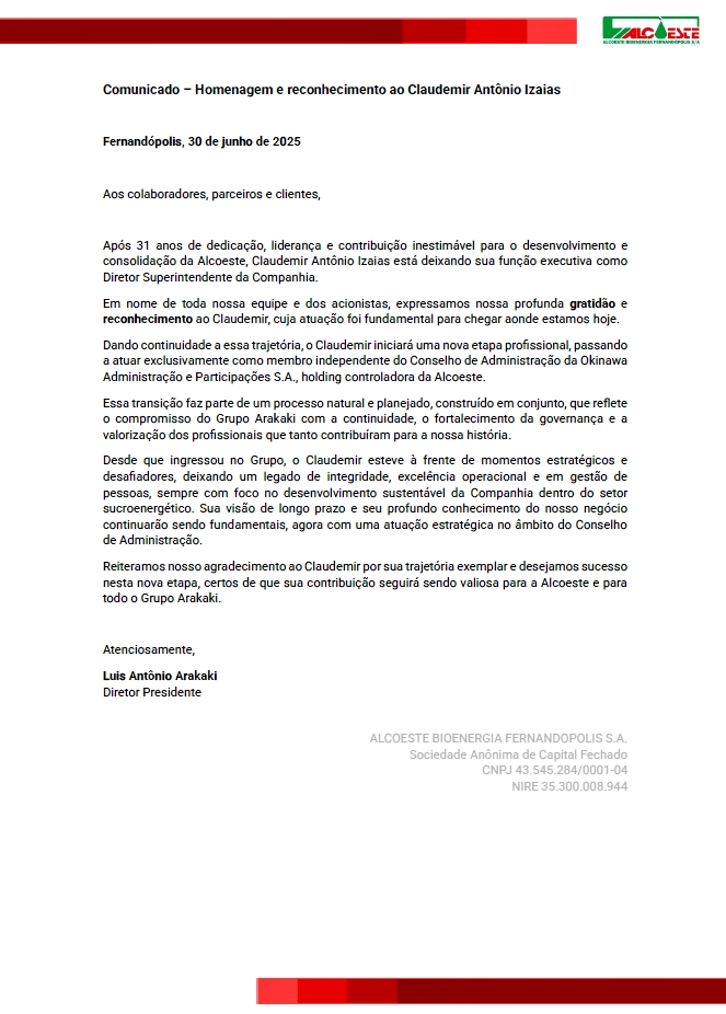 comunicado claudemir